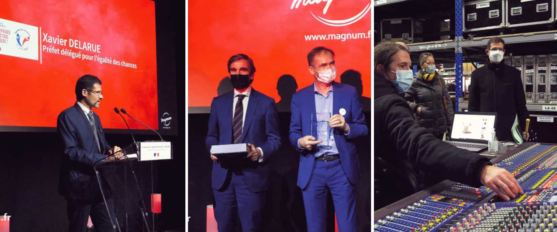 Alternative text - Remise du trophée de l'égalité des chances aux entreprises