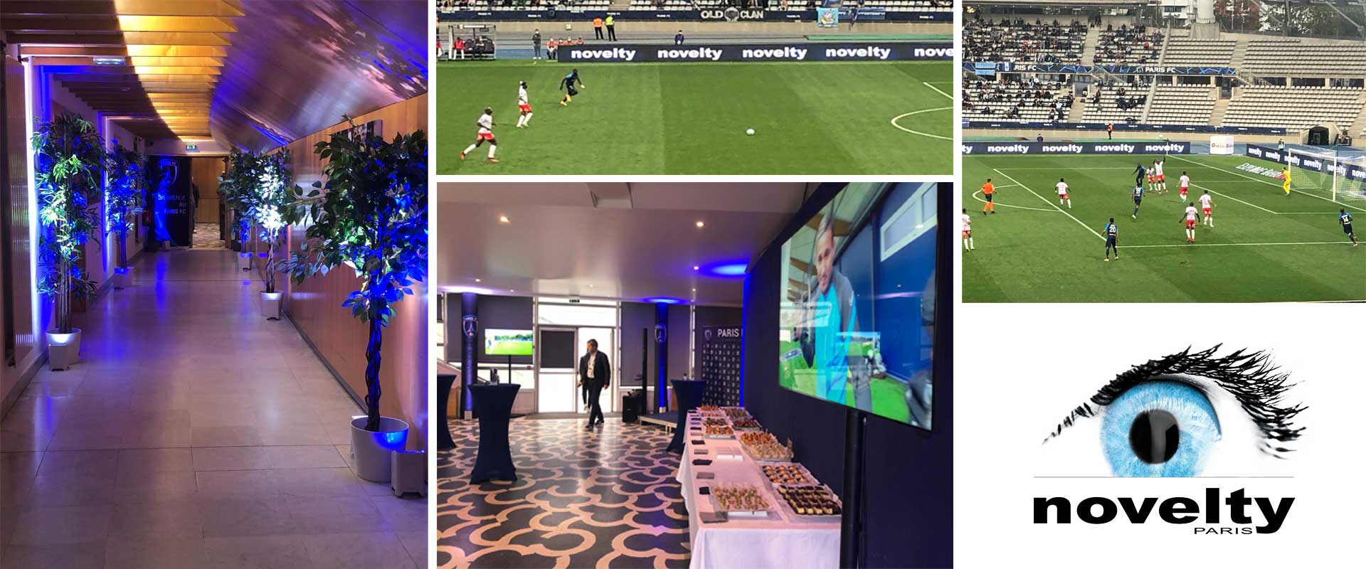 Alternative text - Novelty partenaire du club de football Paris FC