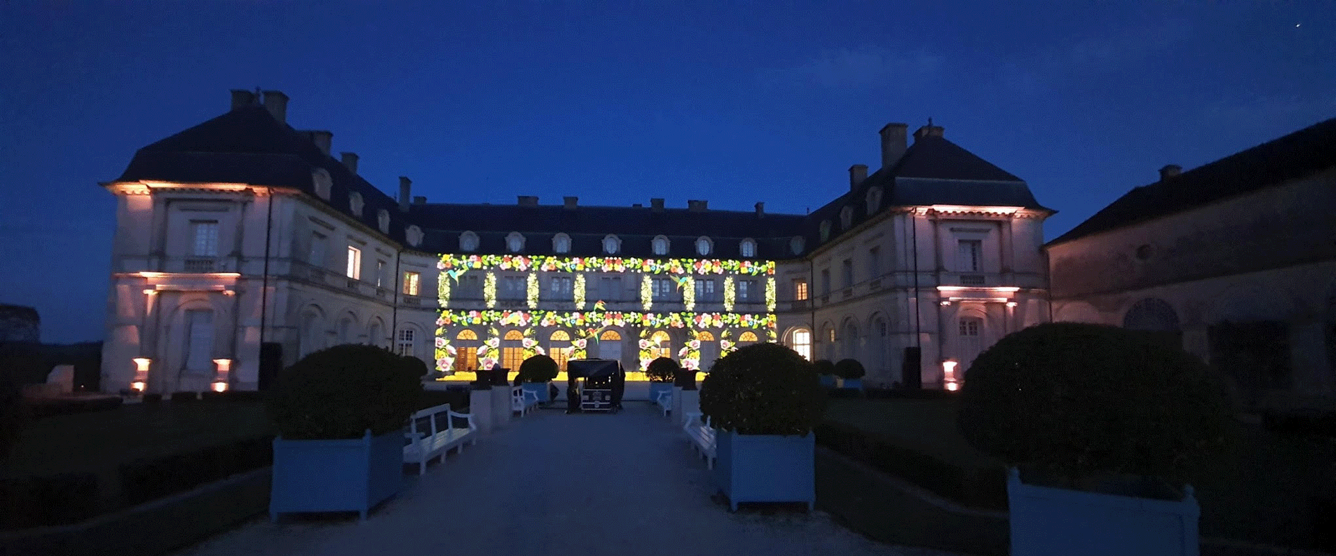 Alternative text - Mapping sur le Château de Champlitte