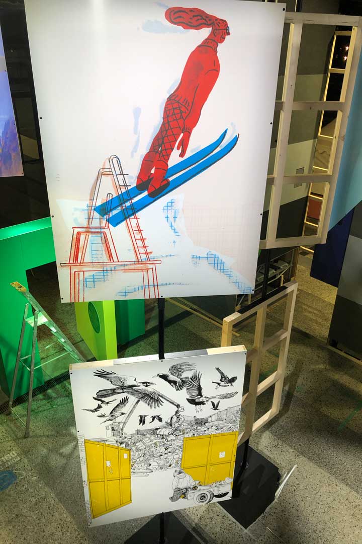 Alternative text - Exposition à Montreuil pour le Salon du livre et de la presse jeunesse Seine-Saint-Denis