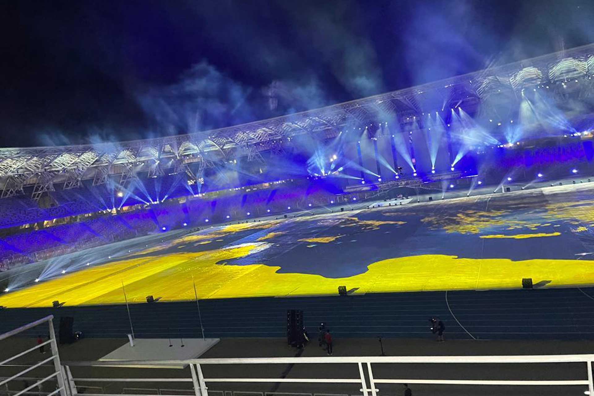 Alternative text - NOVELTY à la Cérémonie d’ouverture des Jeux Méditerranéens à Oran