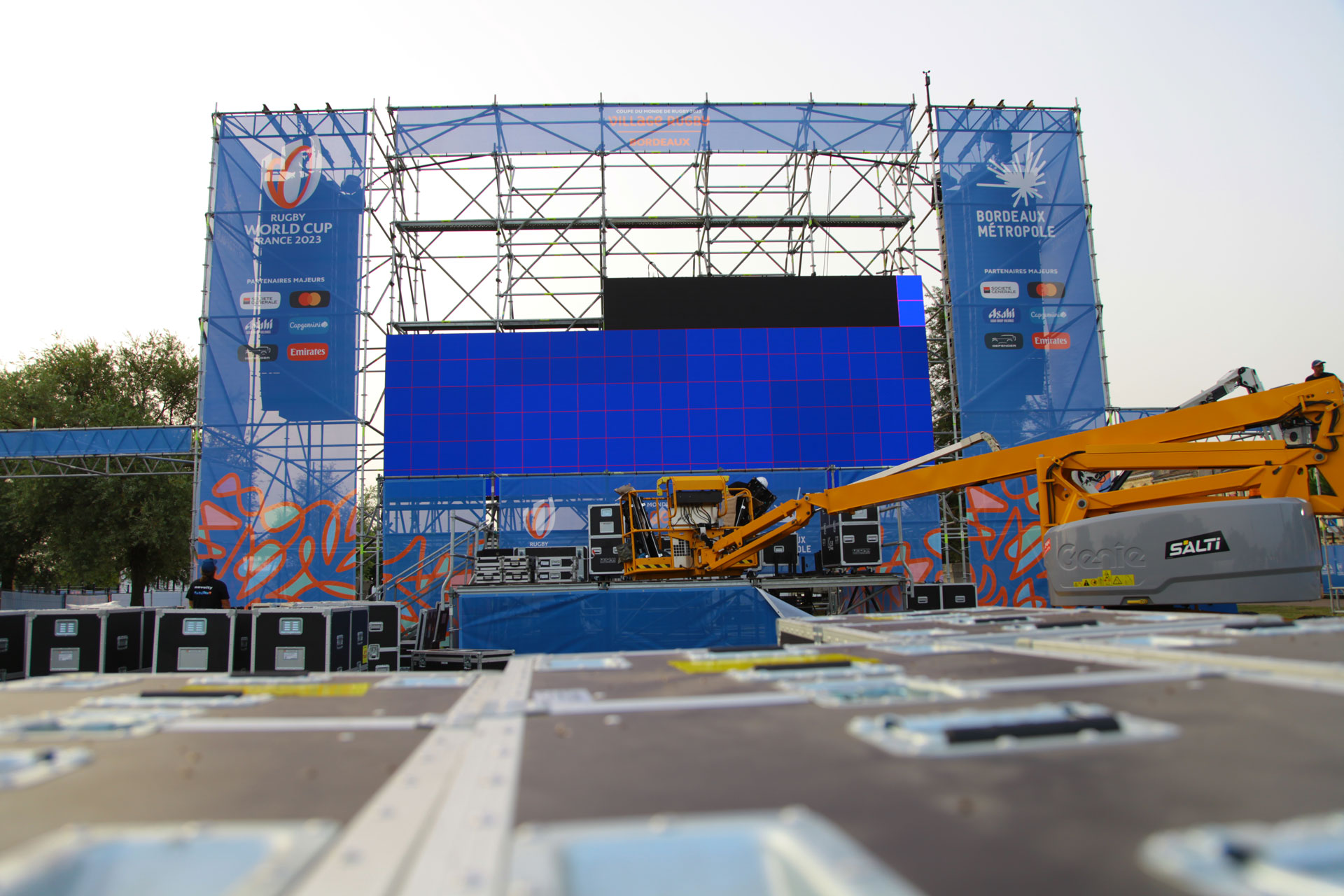 Alternative text - La Fan Zone  Bordelaise pour le mondial de Rugby